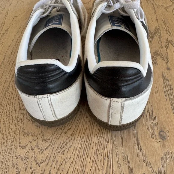 Adidas Samba White Leather Sneakers - Picture 2 of 5